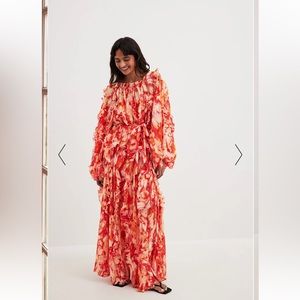 NA-KD Flounces Detail Maxi Dress - BRAND NEW!! Still in Bag! Size EU 38.